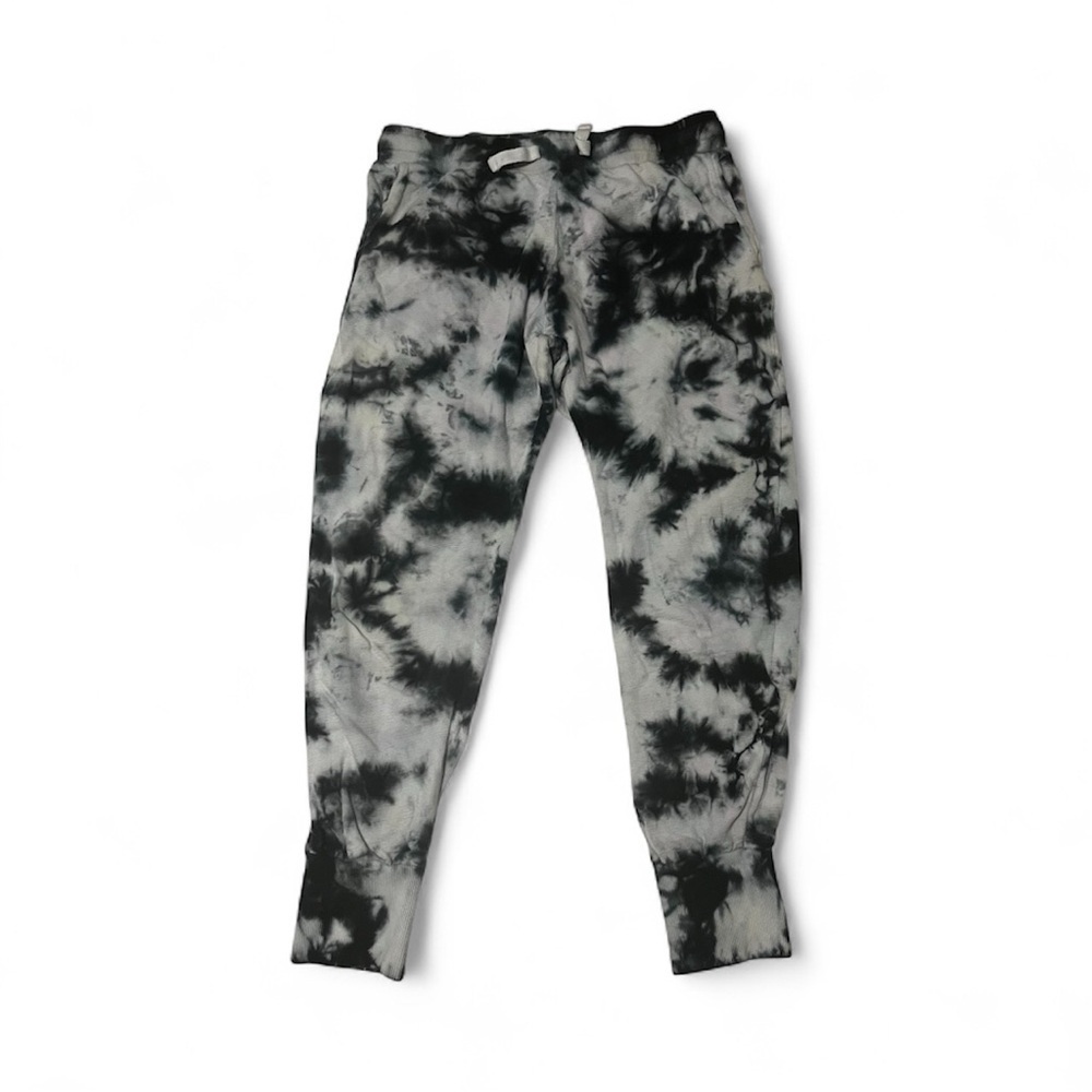 Mono B Black and Gray Subtle Blush Pink tie-dye pattern.